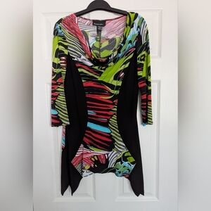 Frank Lyman Design Multicolor Abstract Tunic